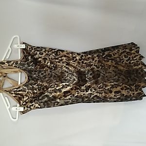 Women's small halter top caveman costume